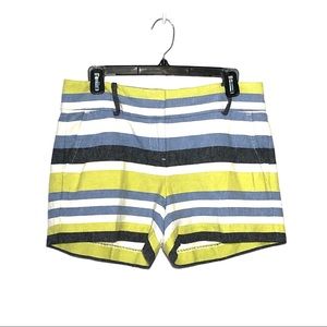 ⭐️ NWT Ann Taylor Linen Striped Summer Beach Short 4P